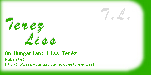 terez liss business card